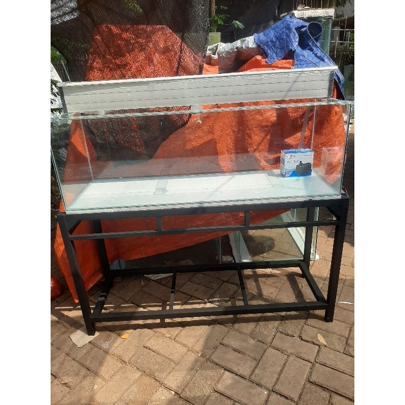 Paket Aquarium 120x40x40 + Rak Hollo + Top Filter PVC