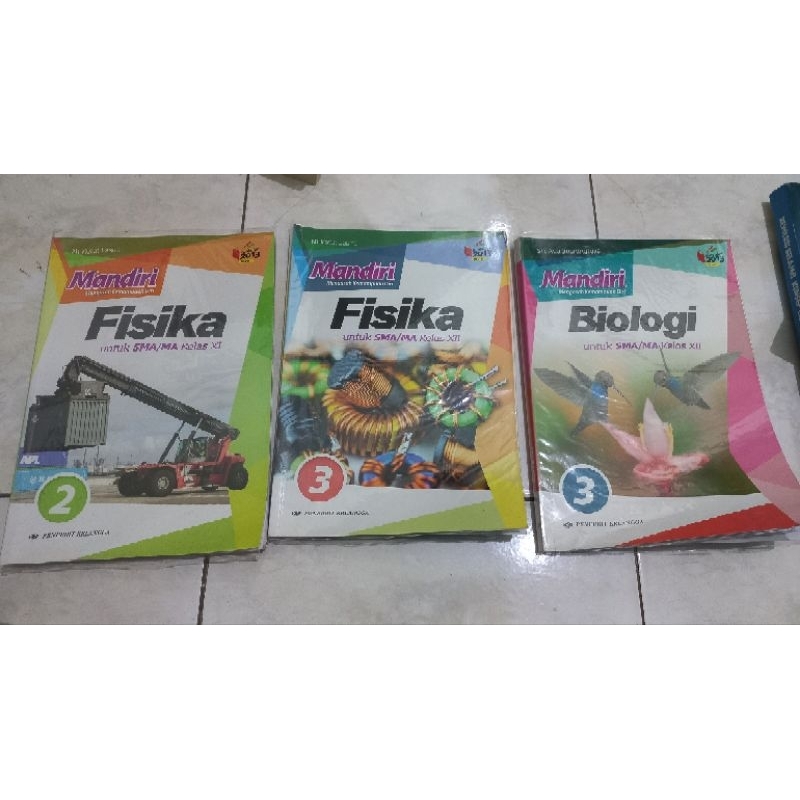 preloved buku mandiri erlangga fisika biologi kelas 11 12