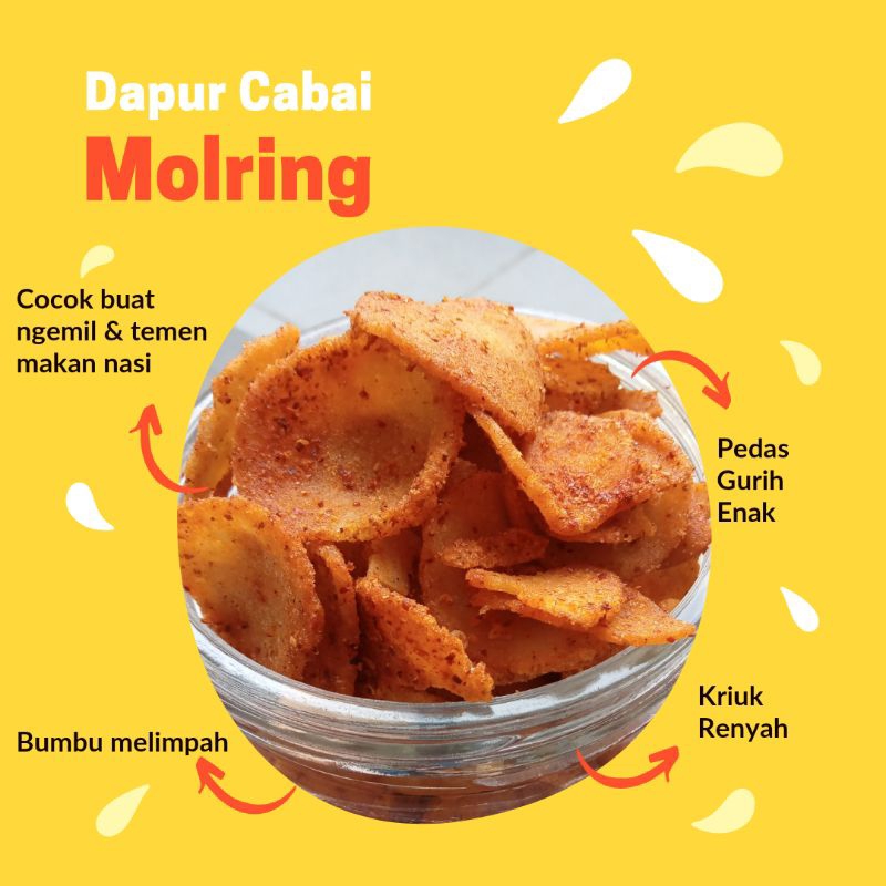 

Molring Renyah Dapur Cabai | Molring Cimol Kering | Molring Enak Pedas Asin Gurih