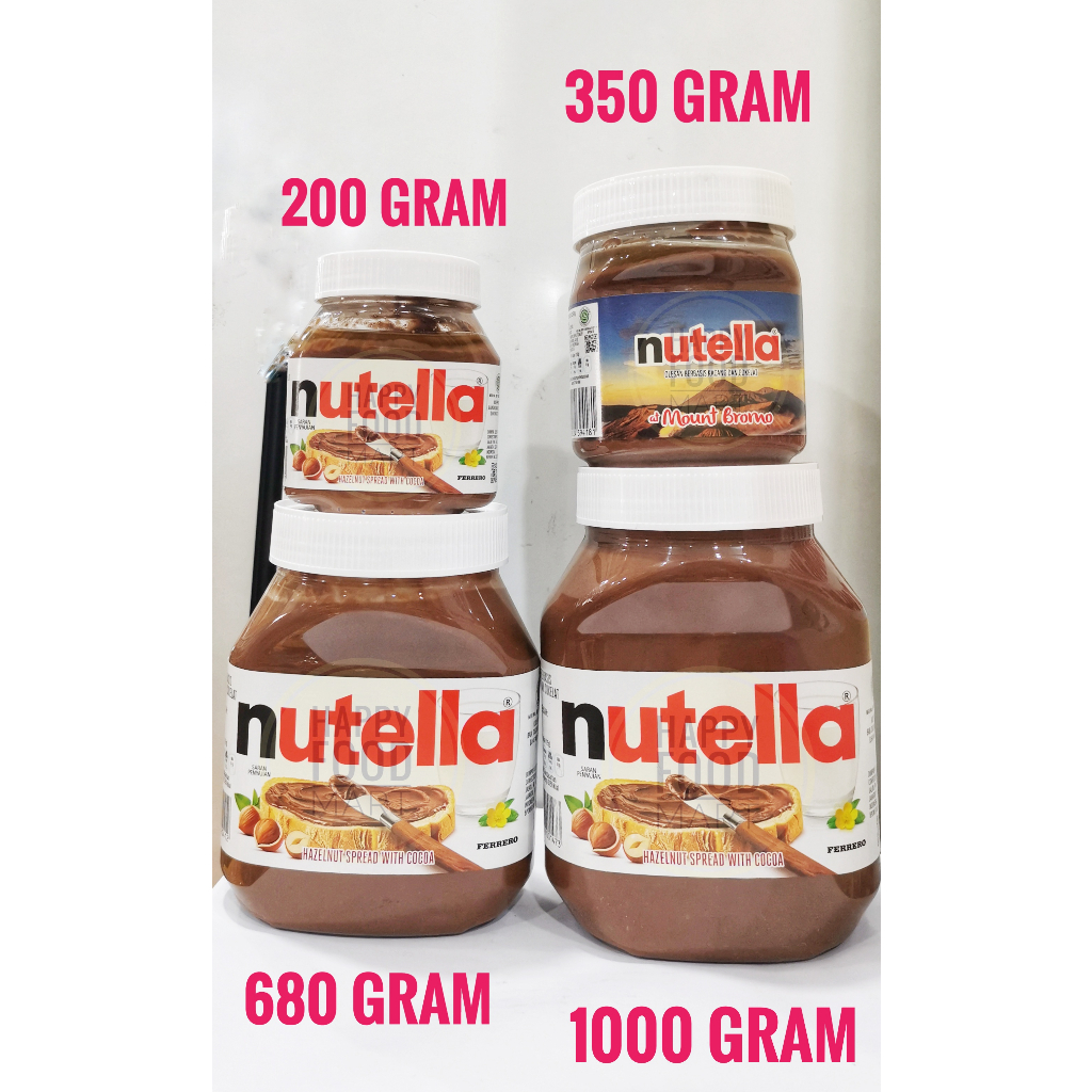 

[HALAL] NUTELLA 1 KG HALAL MUI/HAZELNUT SPREAD WITH COCOA 680G/CHOCOLATE HAZELNUT JAM 1000G/OLESAN ROTI RASA COKLAT KACANG/SELAI COKELAT HAZEL/FERRERO