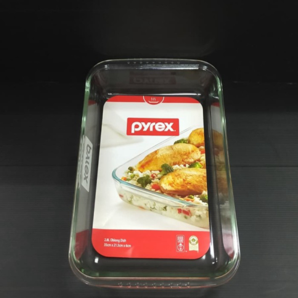 

Unik PYREX WADAH PERSEGI PANJANG 2.8L 35X21.5X6CM - PX-OBD2800H/1D Limited