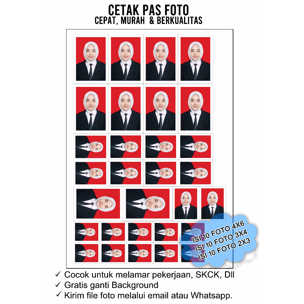 

CETAK PAS FOTO PAKET HEMAT | CETAK PAS FOTO PAKET KOMPLIT | CETAK FOTO SKCK | CETAK PAS FOTO PERNIKAHAN | CETAK PAS FOTO BERWARNA | CETAK PAS FOTO HITAM PUTIH | CETAK FOTO MURAH