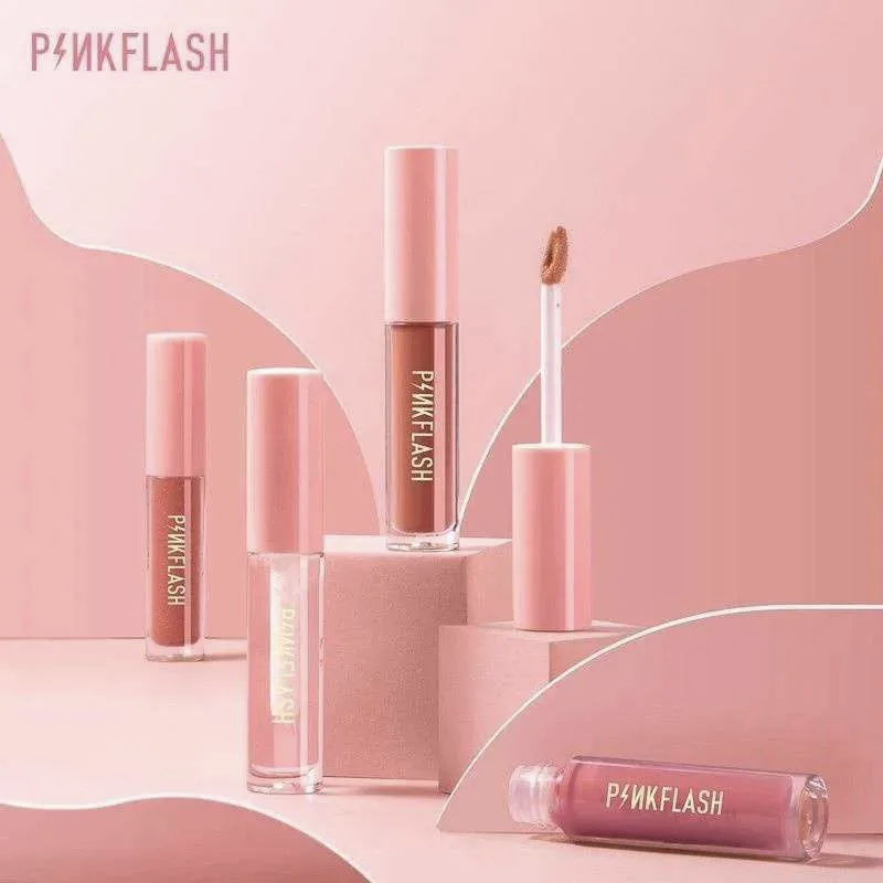 PINKFLASH Ohmykiss Lipstick Cair Matte | Lipstik Matte tahan lama Pinkflash dengan pelembab