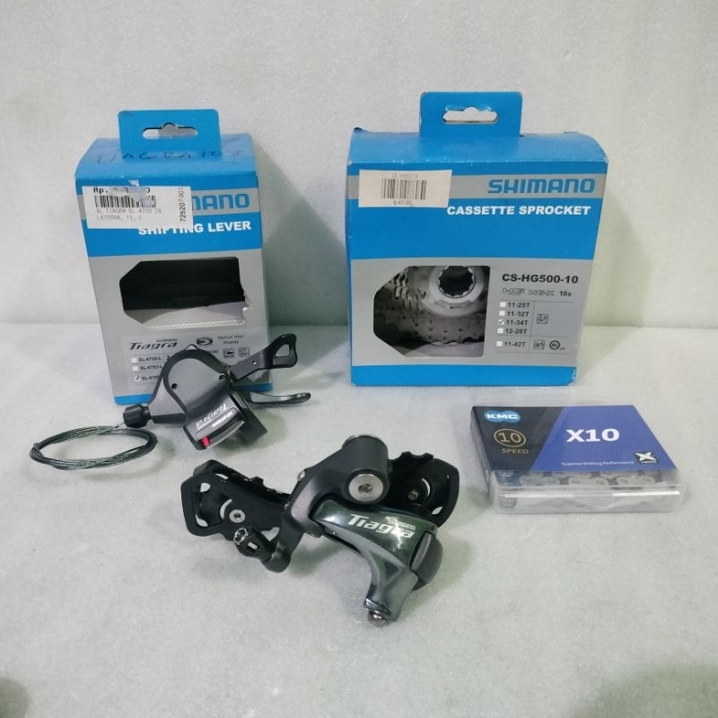 Groupset Shimano Tiagra R 4700 10 speed | mini groupset sepeda lipat