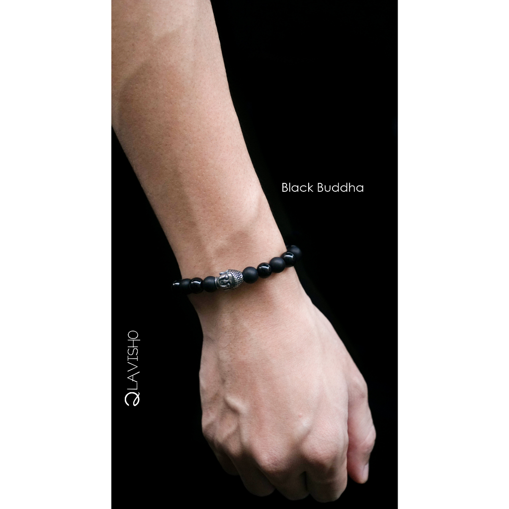 Gelang Lavisho Premium The Black Buddha Bracelet