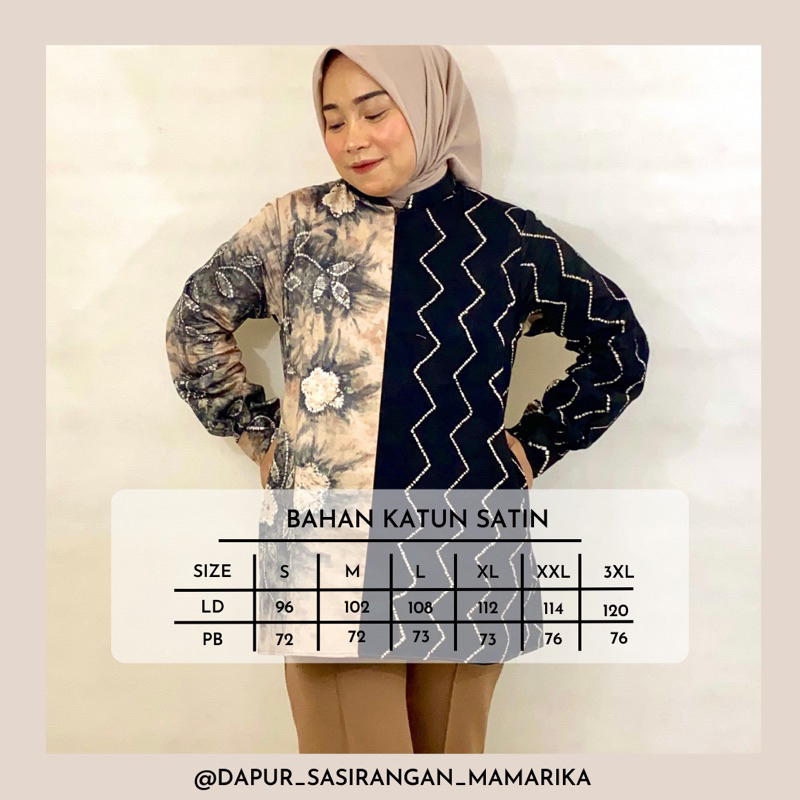 blouse sasirangan | blouse kerja sasirangan | blouse sasirangan murah