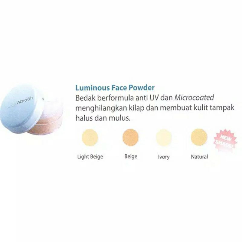 Bedak Tabur Wardah Everyday Luminous  Face Powder 30Gr