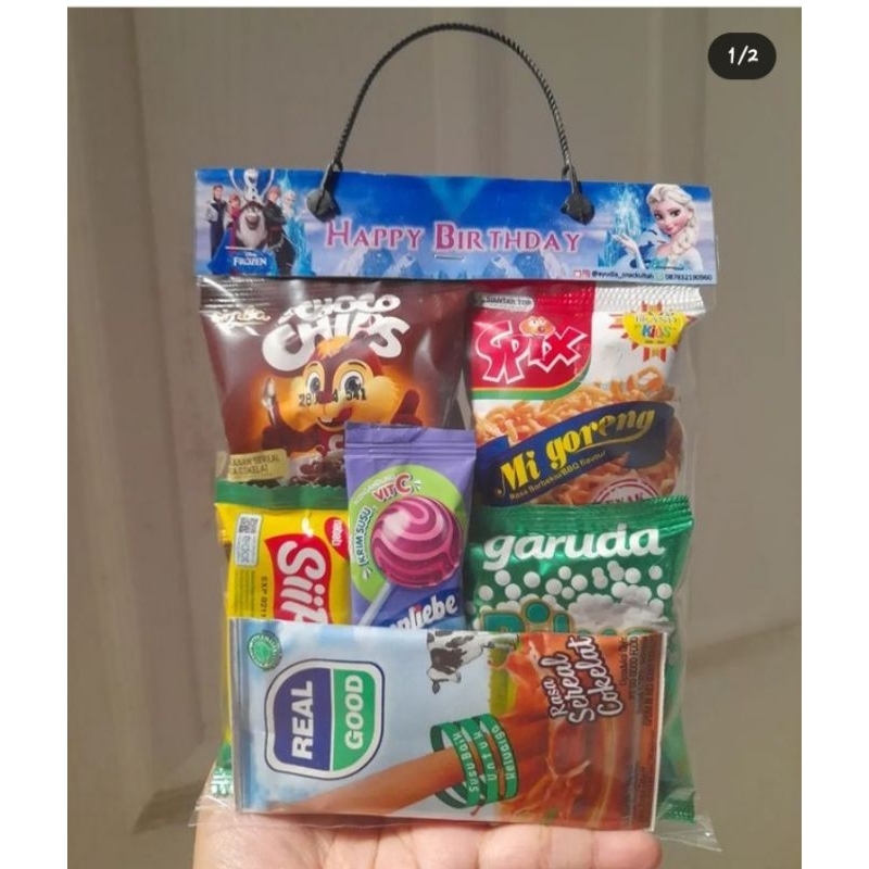 

Paket Snack Ulang Tahun Anak | Tanpa PO | Free Desain Label | Bingkisan Ulang Tahun Anak