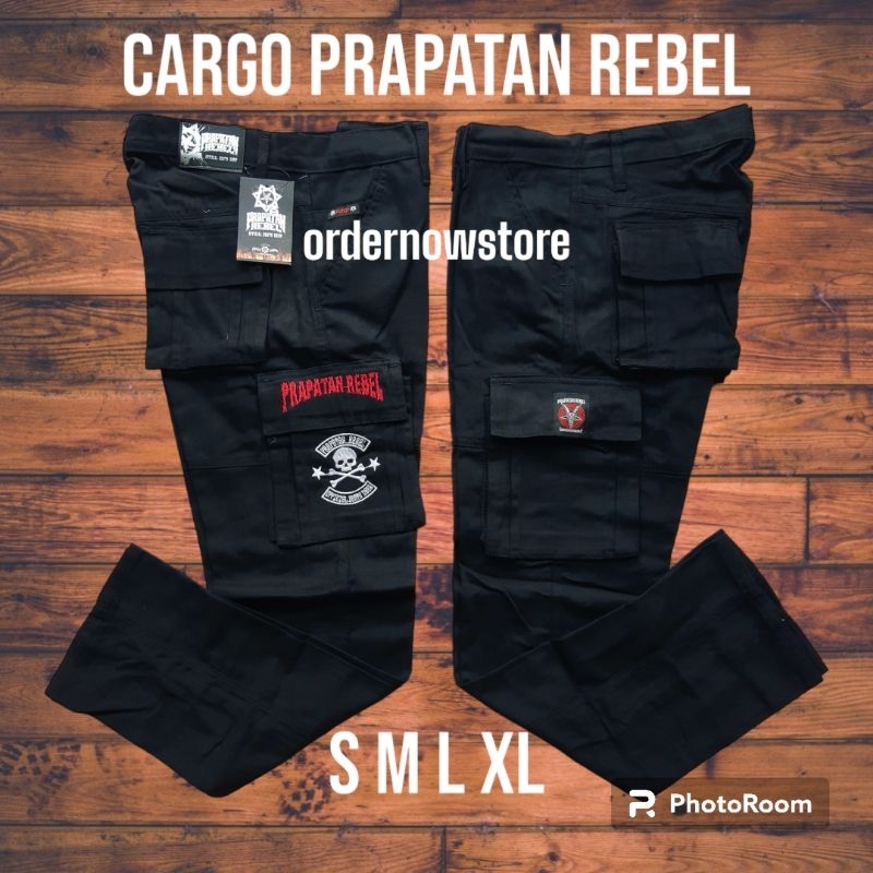celana panjang cargo kempol pdl metal prapatan rebel bandung original S M L XL bones.prapatan rebel 