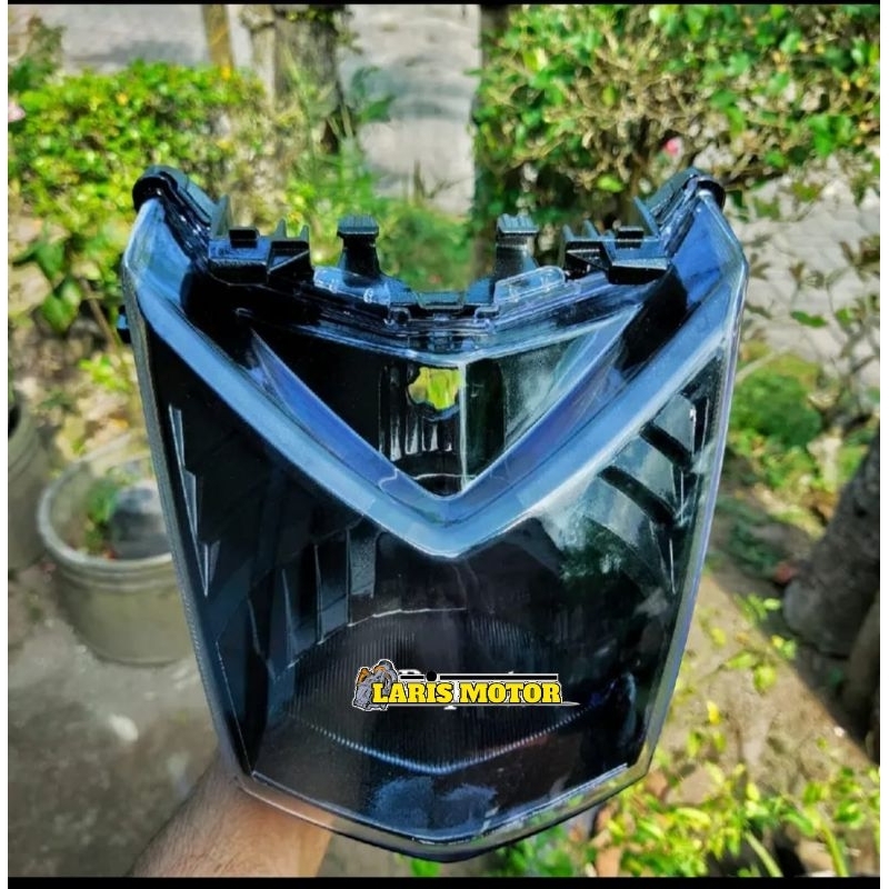 reflektor lampu depan beat fi hitam smoke reflektor beat fi 2012-2016