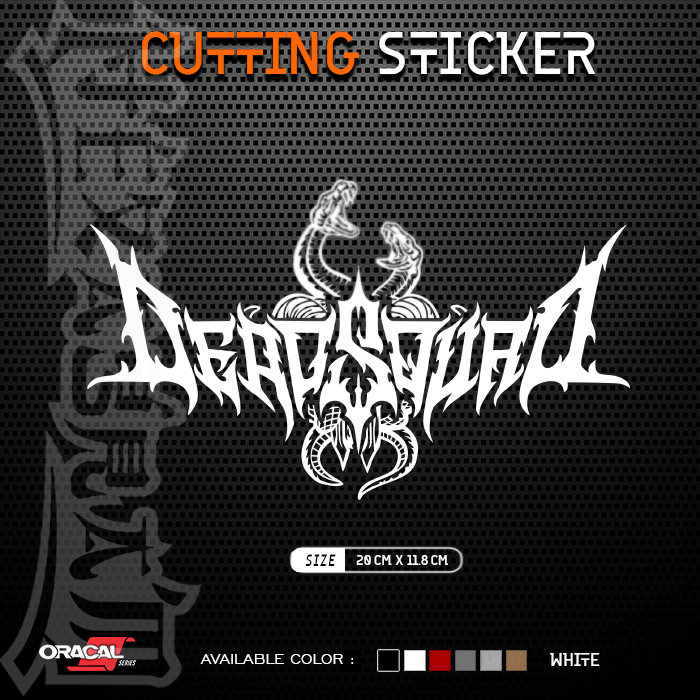 Cutting Sticker DeadSquad Snakegoat New Logo | Stiker Cutting Band Logo DeadSquad Snakegoat