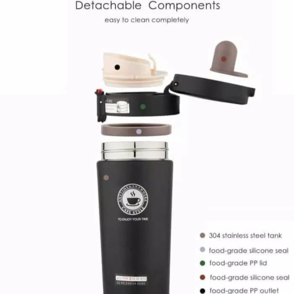 

Dijual Termos Kopi / Travel Mug Tahan Air Panas Dingin Vacuum Coffe Cup B46 - Putih Diskon