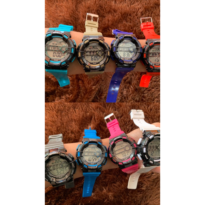 Jam Tangan Anak Sport Digital LED Jam Tangan Mirate Sport Bulat Pria Dan Wanita Fashion