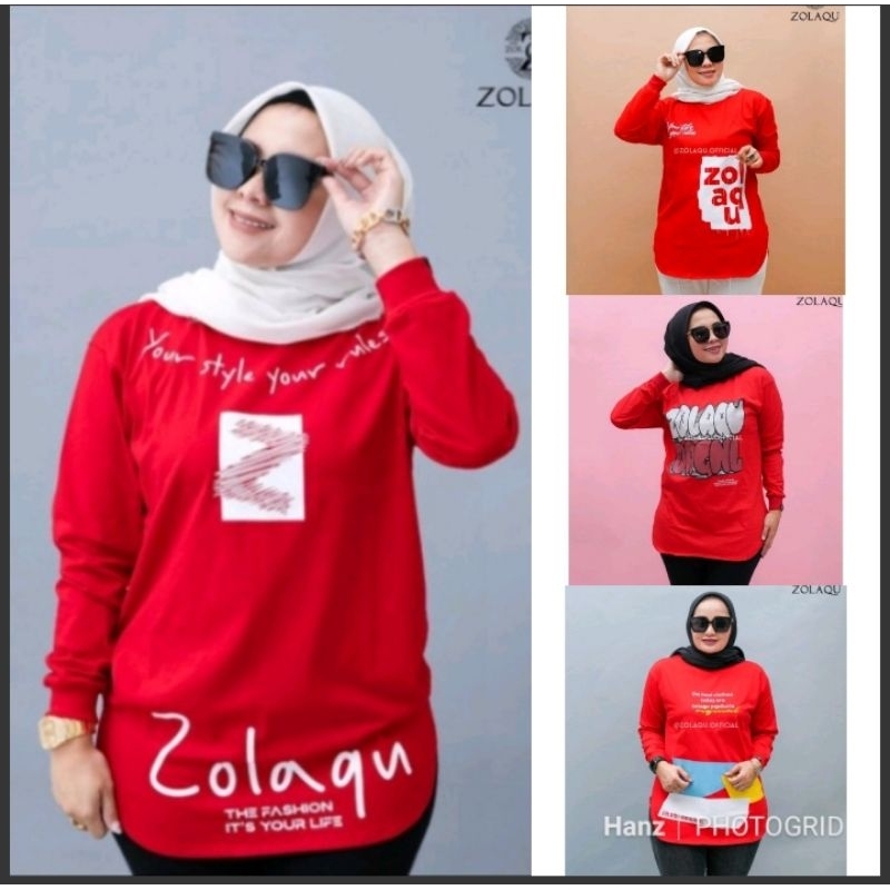 RED SERIES ZOLAQU Original Terbaru Semi Tunik Bodi Oval