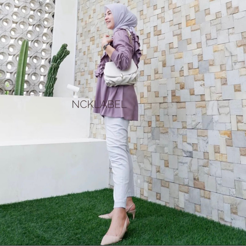 AYANA BLOUSE by NCK Label matt rayon TUNIK KANTOR || FORMAL || DINAS