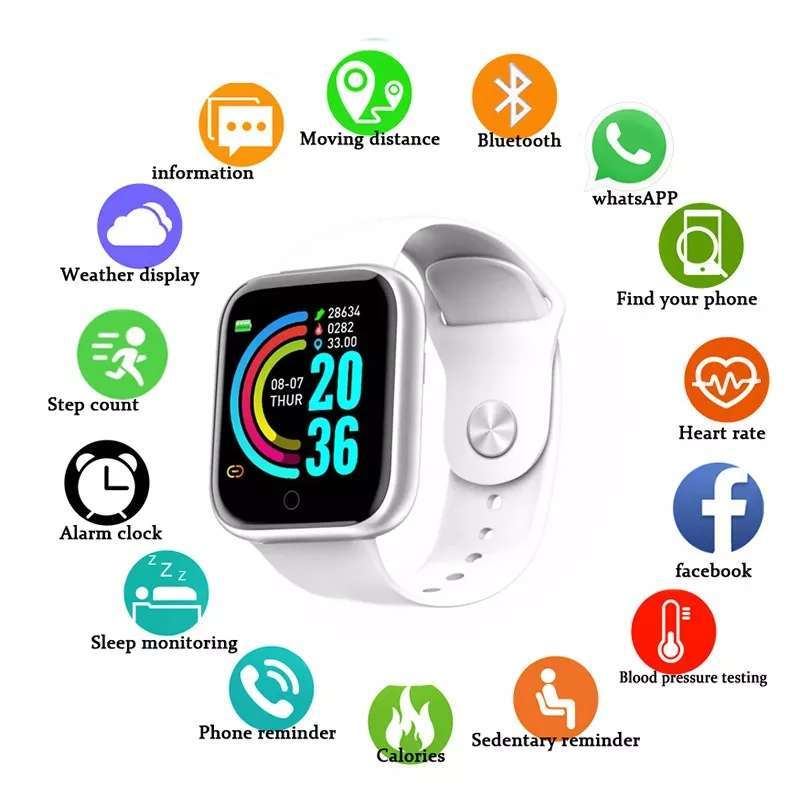 skmei  y68  Jam SmartWatch Bluetooth Smart Band