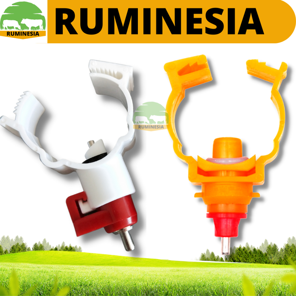 NIPPLE AYAM A9 Merah Putih - Nipel ayam unggas - Nipple ayam petelur - Alat Minum Unggas