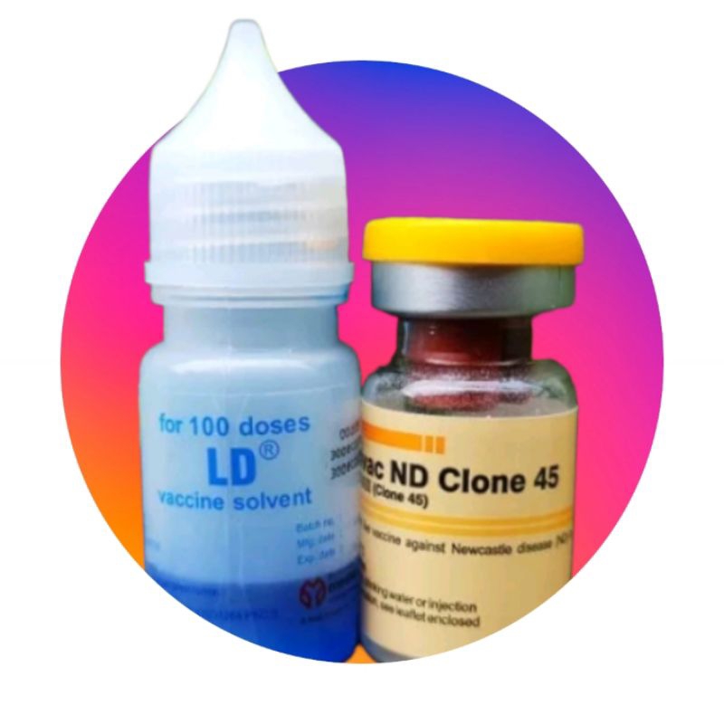 Vaksin medivac ND Clone 45 Dosis 100ekor Vaksin Ayam mencegah Tetelo