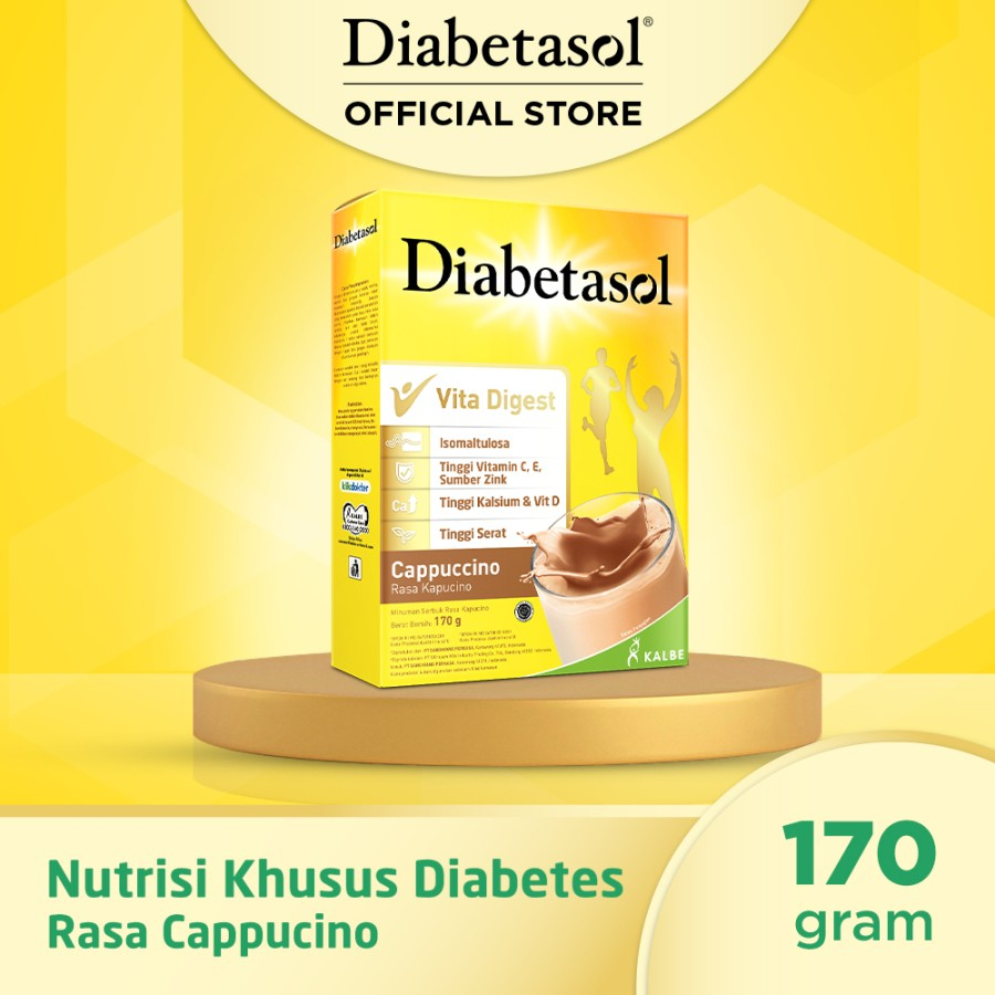 

Diabetasol Vita Digest Chocolate Susu Khusus Diabetes (170 Gram)