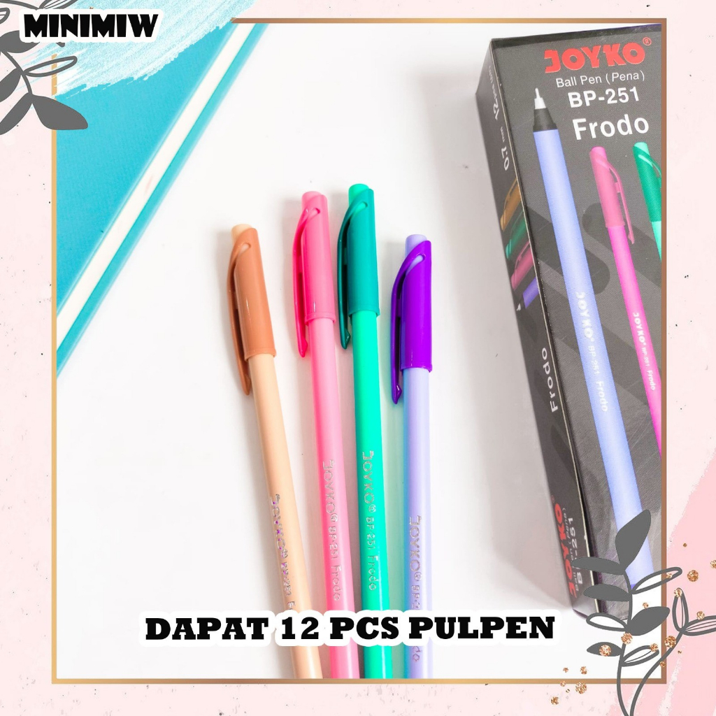 

SELUSIN PULPEN JOYKO BALLPEN KODE BP-251 FRODO ISI 12 PCS LUCU PENA GEL BOLPEN KARAKTER ALAT TULIS KADO UNIK STATIONERY