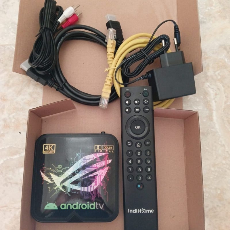 STB 4K HG680P HG680-P | HG680FJ HG680-FJ | Android Tv Box Realunix Pro Os-10 Ram 2GB sudah root /unl