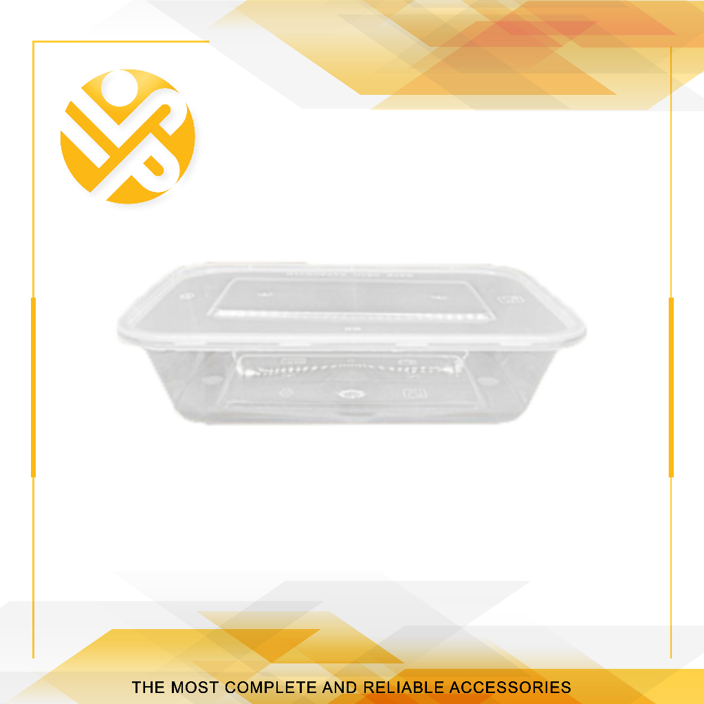Thinwall / Kotak Makan Plastik / Food Container Persegi Panjang 750ML