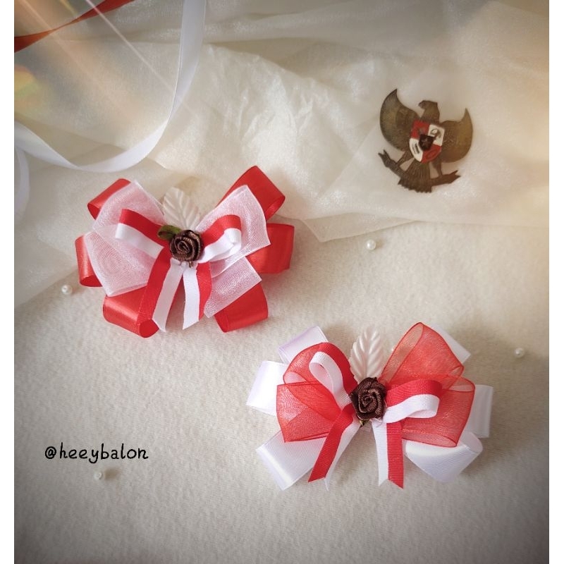 

Ready Pita Merah Putih/Pita Agustus/Bendera Merah Putih/Sticker Agustus/Acc Agustus