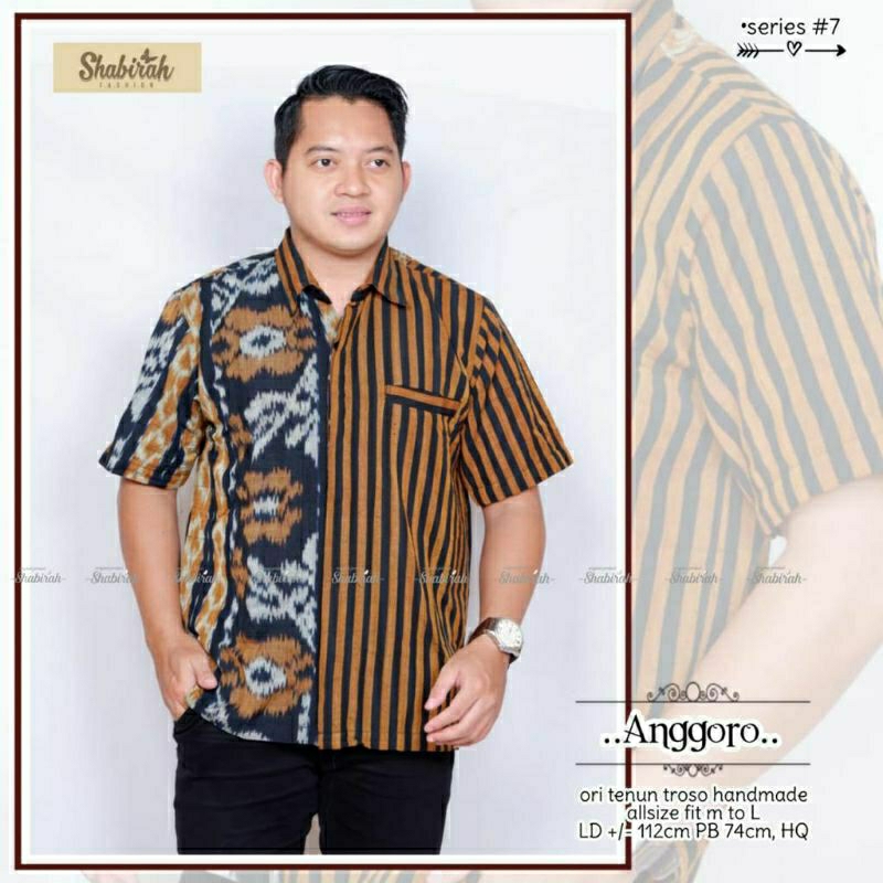 Kemeja Tenun - Kemeja Tenun Pria - Kemeja Full Tenun