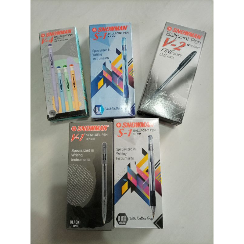

pen snowman isi12 biji pen makassar murah