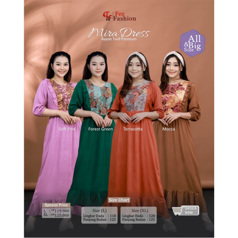 BEST SELLER ✅ Mira Dress Ori by Feefashion ✔️✔️