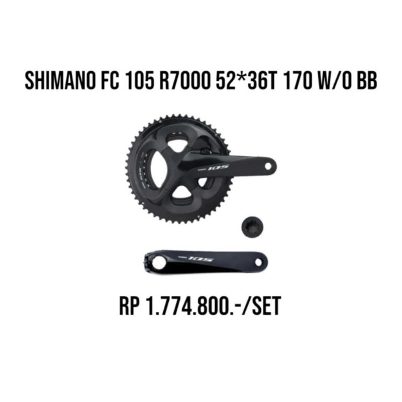 CRANKSET 105 R7000 52-36T CRANK ARM 170MM FC