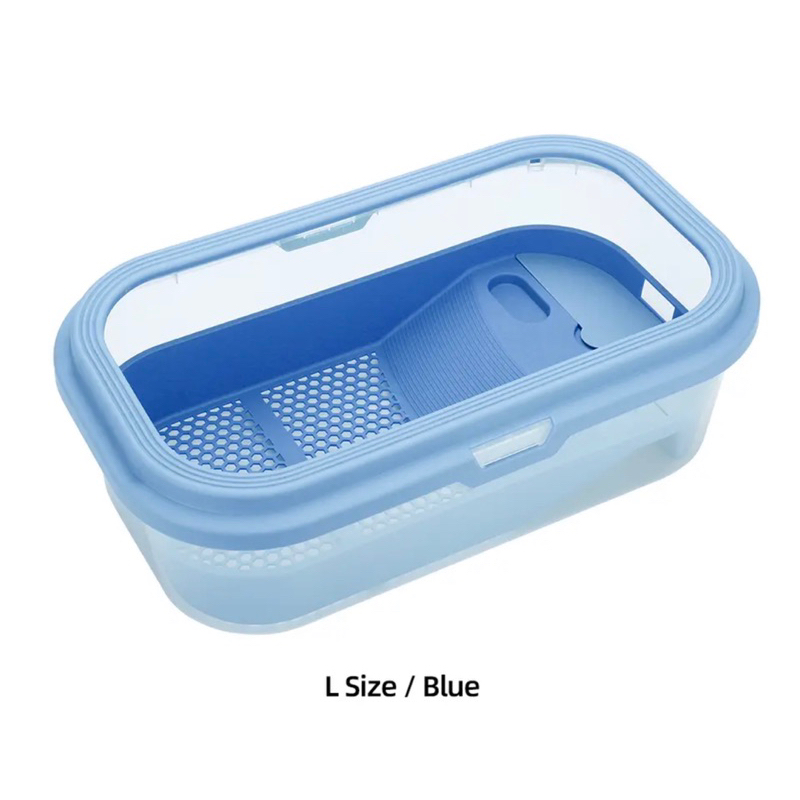 Biru Large Kandang Hewan Rumah Reptil Kura Kura Aquarium Tortoise Drying Akuarium Pet Cage Turtle Ta