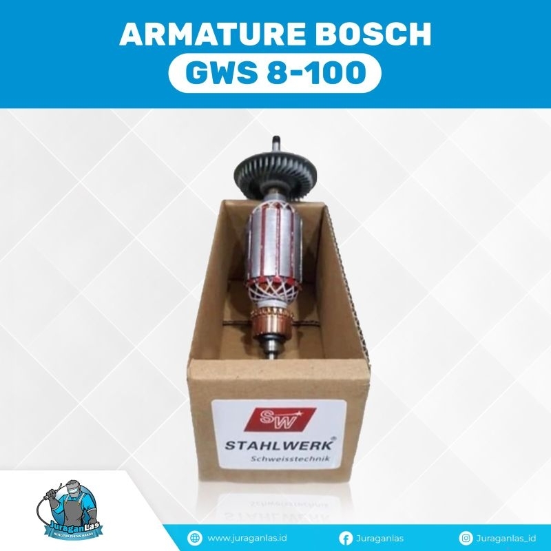QH Armature angker bosch mesin gerinda 4" gws 8-100 gws8-100 gws8100