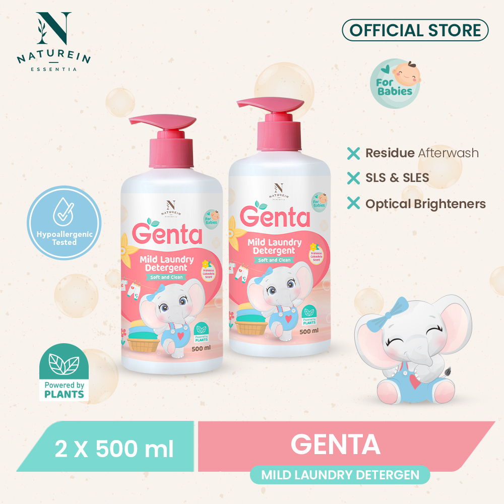 GENTA Mild Laundry Baby Detergent 500 ml [2 PCS]