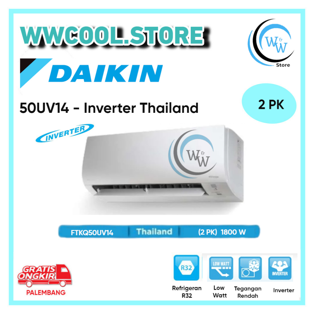 AC Daikin 2 PK Inverter Thailand STKQ50UV14 Daikin Flash Inverter 2 PK