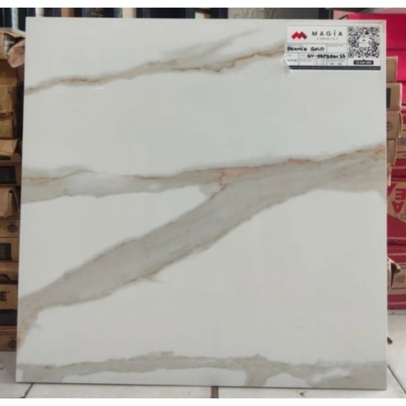 Magia Granit Lantai Branca Gold 60 x 60