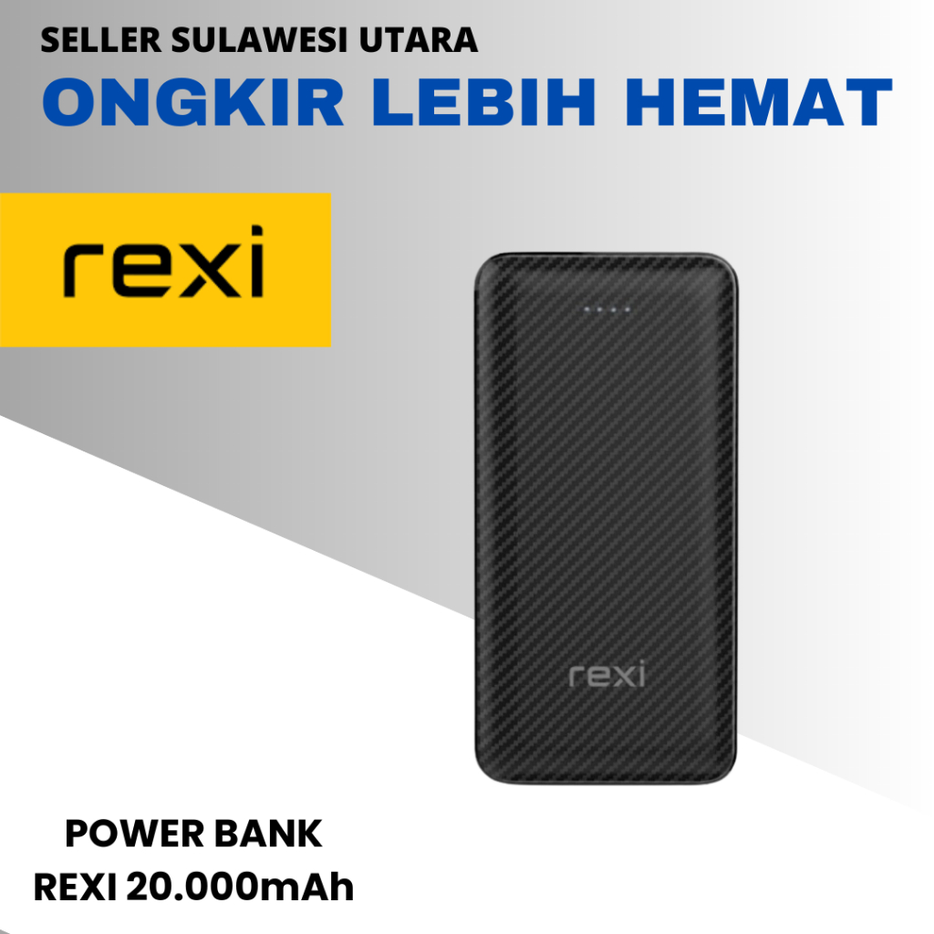 POWERBANK REXI MA20 DUAL USB TYPE-C DAN MICRO 2.4A MAX FAST CHARGING