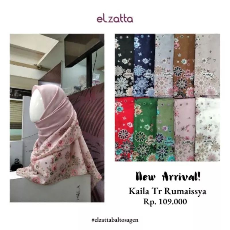 Elzatta Segiempat Kaila TR Rumaisya Elzatta Hijab