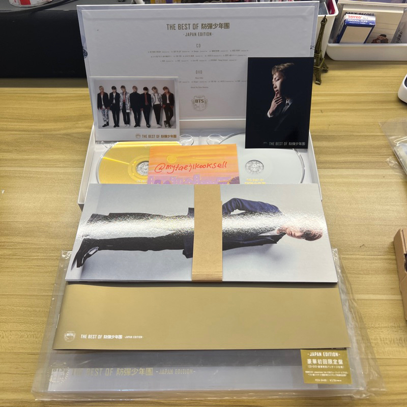 bts the best japan edition dvd cd of bangtan fullset dengan signed postcard ot7 dan photocard live p
