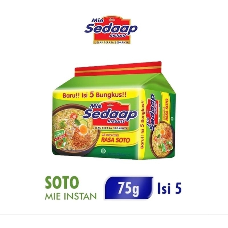 

SEDAAP MIE INSTAN RASA SOTO ISI 5 PCS