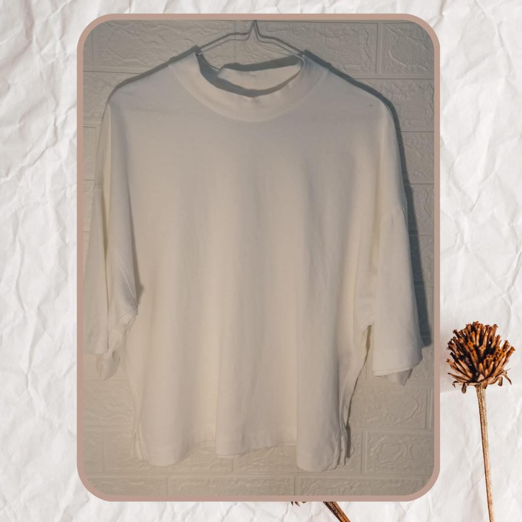 Uniqlo, Uniqlo Putih, Kaos Uniqlo, Kaos Polos Kaos setengah lengan, Kaos branded uniqlo