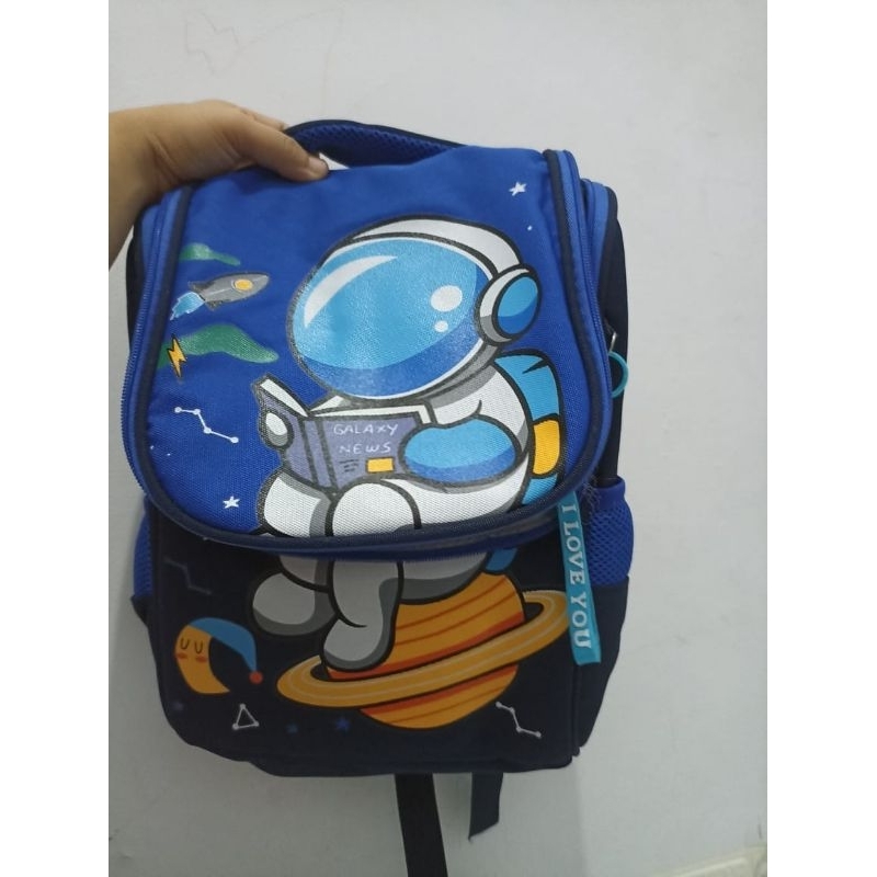 PRELOVED tas astronot biru