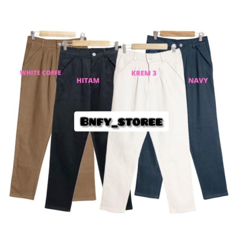 Celana katun twill stretch wanita/celana Big Size wanita