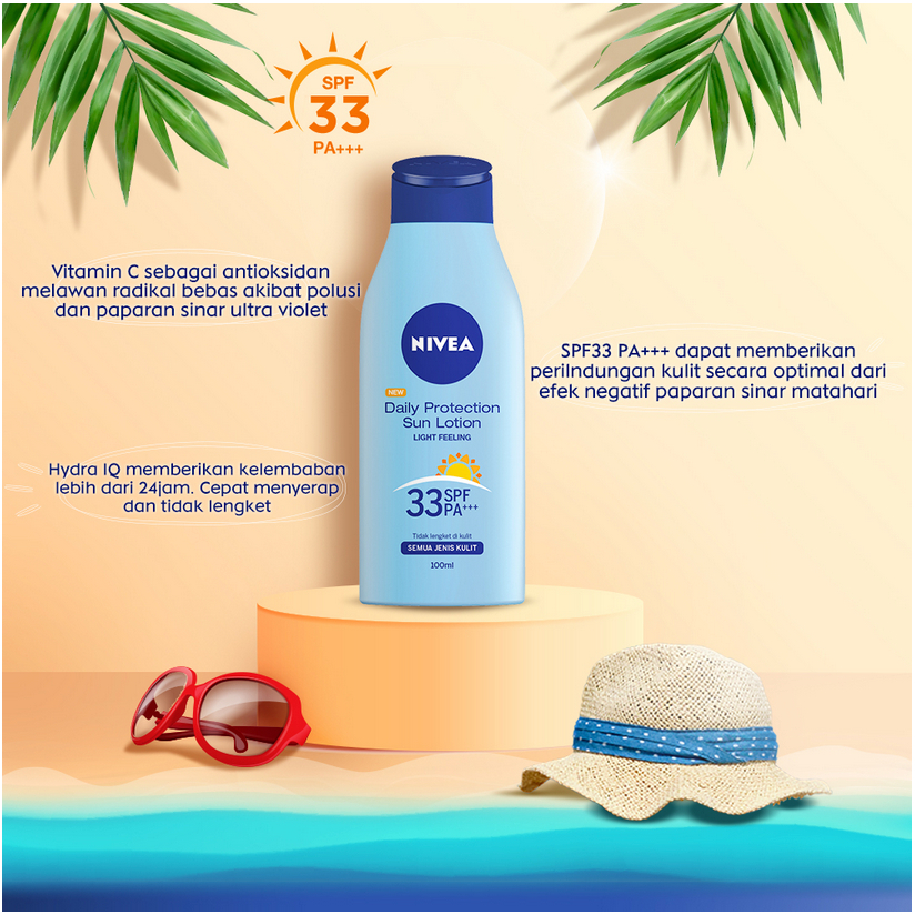 NIVEA Daily Protection Sun Lotion SPF 33 PA+++ (100ml)