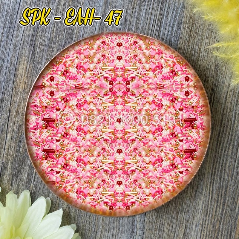 

SPK-EAH-47 SPRINKLES/SPRINKEL/SUGAR BEADS/MUTIARA/HIASAN CAKE MAROON PINK PUTIH GOLD