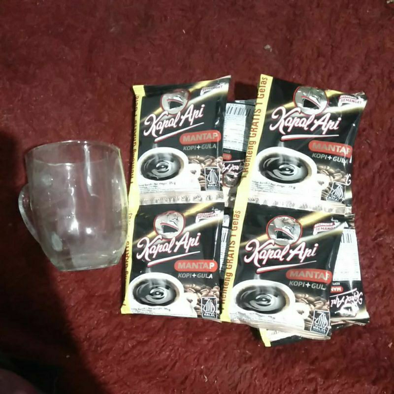 

KAPAL API MANTAP KOPI+GULA NETTO 25 GRAM PEMBELIAN SERENTENG GRATIS CANGKIR KOPI