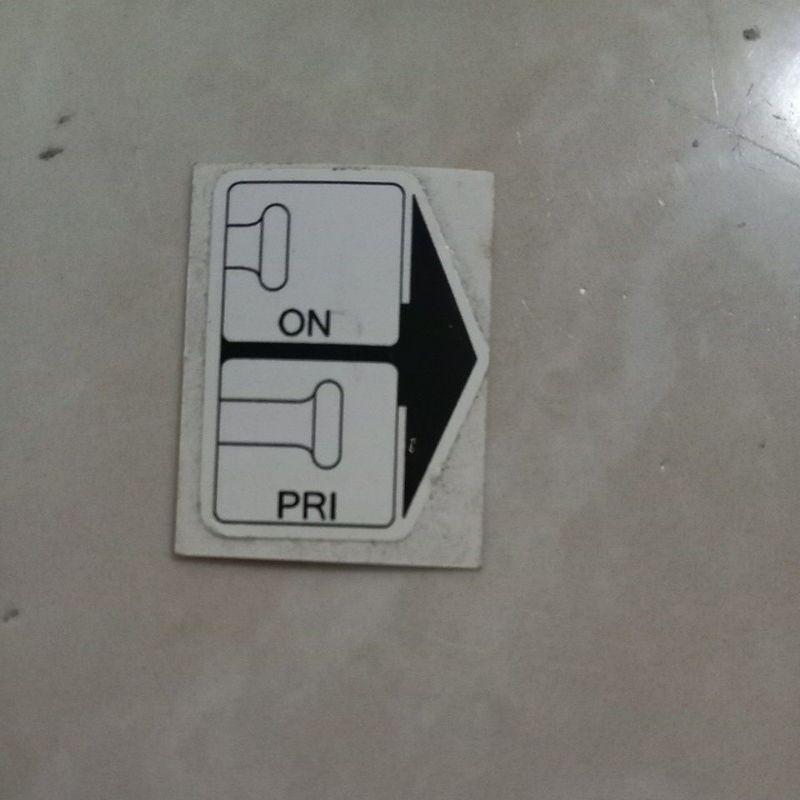 Stiker keran bensin Suzuki RC80 100 Sprinter