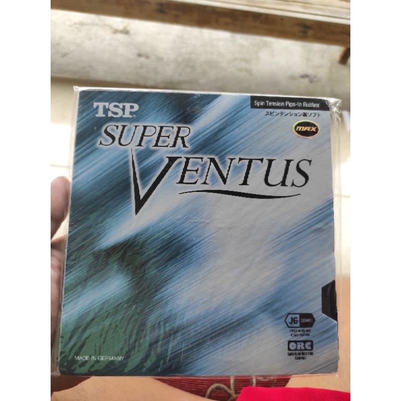 Tsp super ventus karet hitam bet pingpong tenis meja