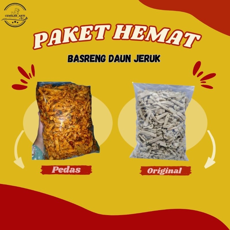 

PAKET HEMAT BASRENG ORIGINAL + BASRENG PEDAS DAUN JERUK