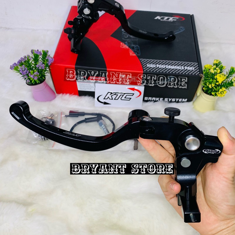 MASTER REM KTC RACING RADIAL NEW 2023 1 TABUNG FULL  BISA LIPAT CNC 14MM BEAT - VARIO - MIO - VIXION - NINJA - AEROX - NMAX - PCX - RX KING SEMUA MOTOR UNIVERSAL 14 MM